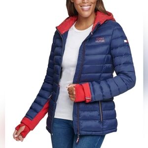 Tommy Hilfiger Puffer Jacket size M Packable Lightweight Coat